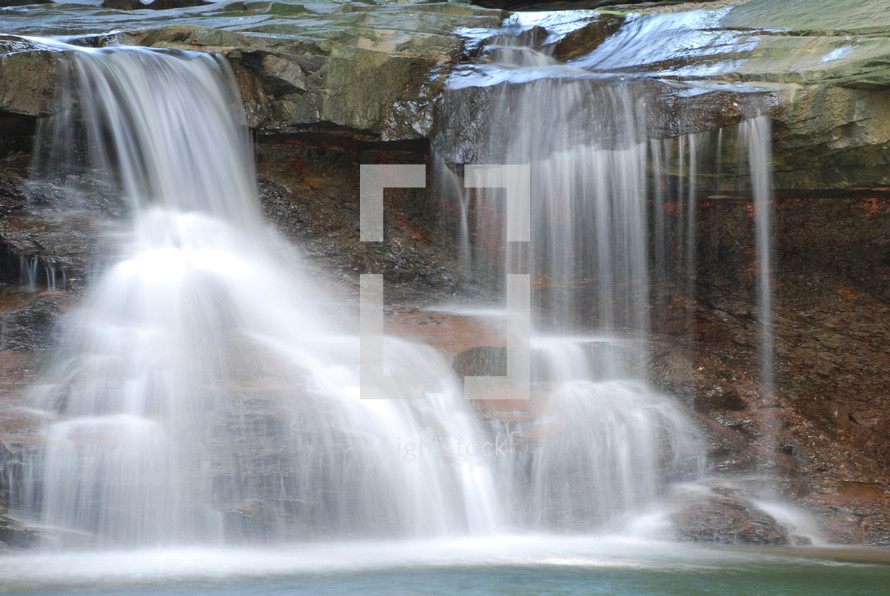 cascading waterfall 
