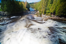 10 second exposure of waterfalls, eddies and whirlpools in Durham, Ontario.