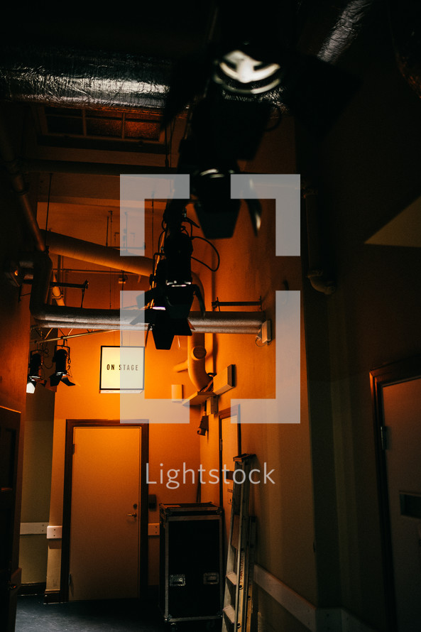 spotlights backstage 