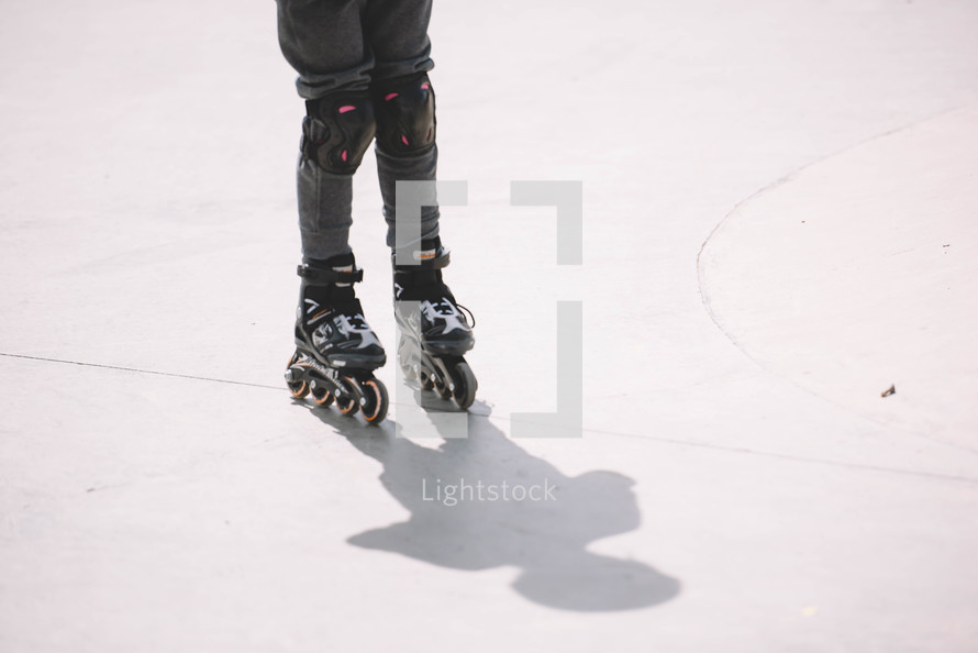 person with skates, Roller skating