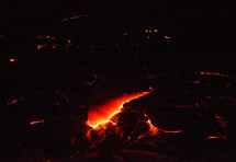 hot glowing lava 