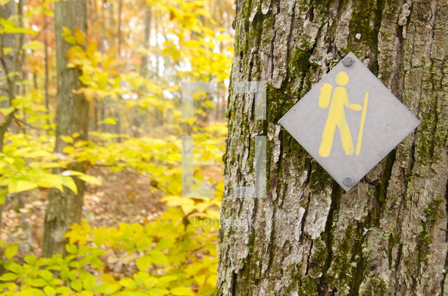  hiking trail sign 