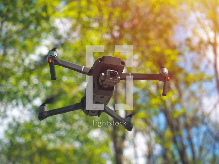 drone in flight 