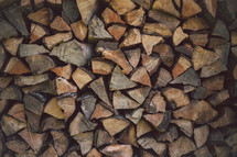 Stack of firewood.