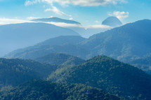 Beautiful green valley at Petropolis, Rio de Janeiro, Brazil.