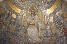 painting of Jesus and Saints 