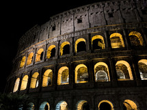 Colosseum in Rome at night 