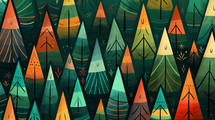 Modern colorful forest background. 