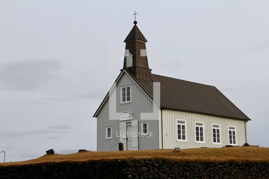 Isolated Icelandic Church