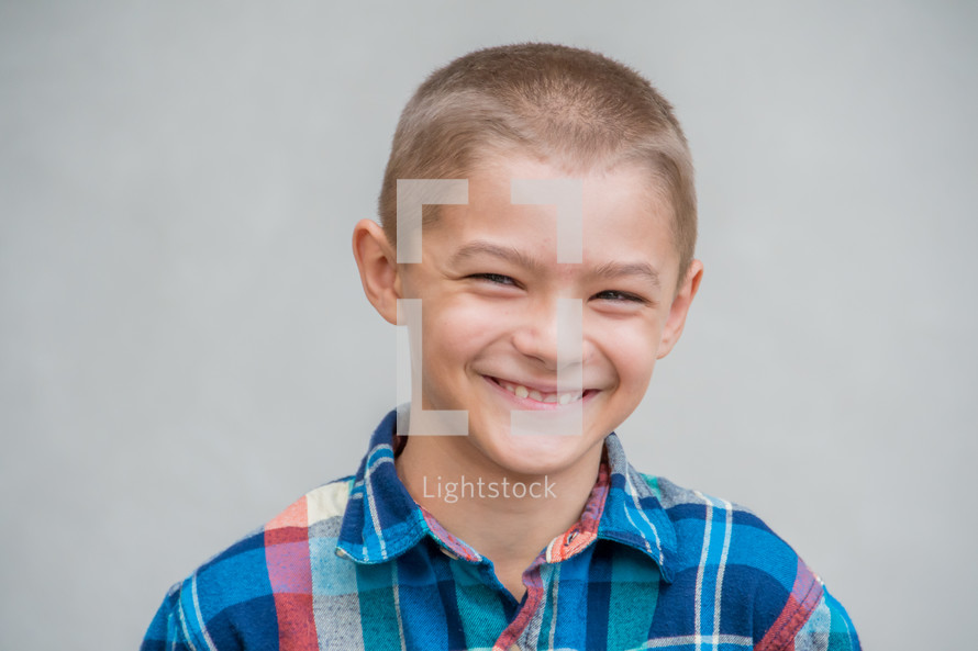 smiling boy portrait 