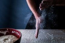 baking with flour 