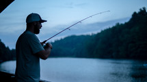 a man fishing 