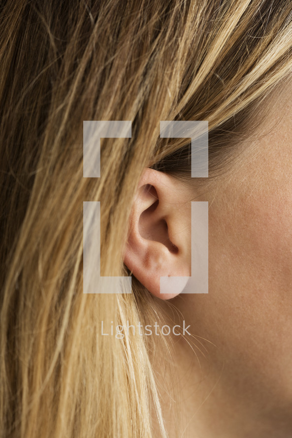 a woman's ear 