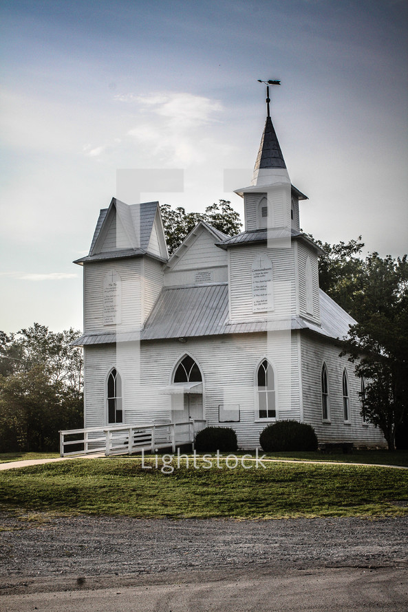 Country church house.