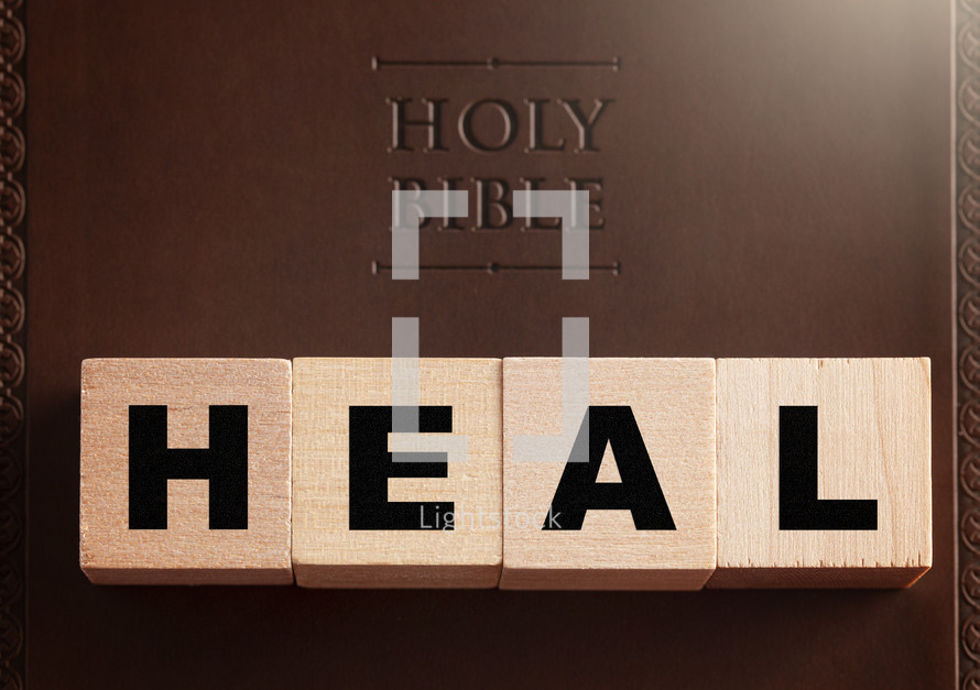 Holy Bible and word heal 