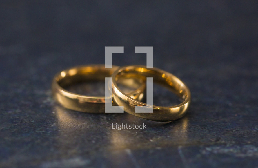 Set of Golden Wedding Rings