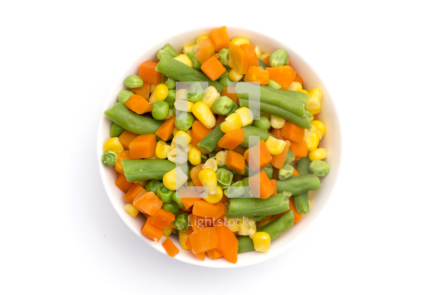mixed vegetables in a bowl 