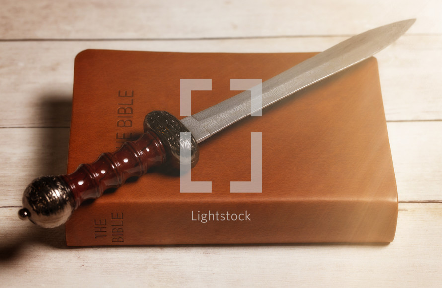 Sword on a Bible 