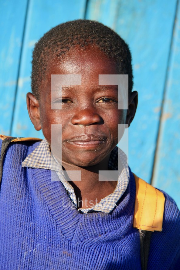 smiling child in Africa 