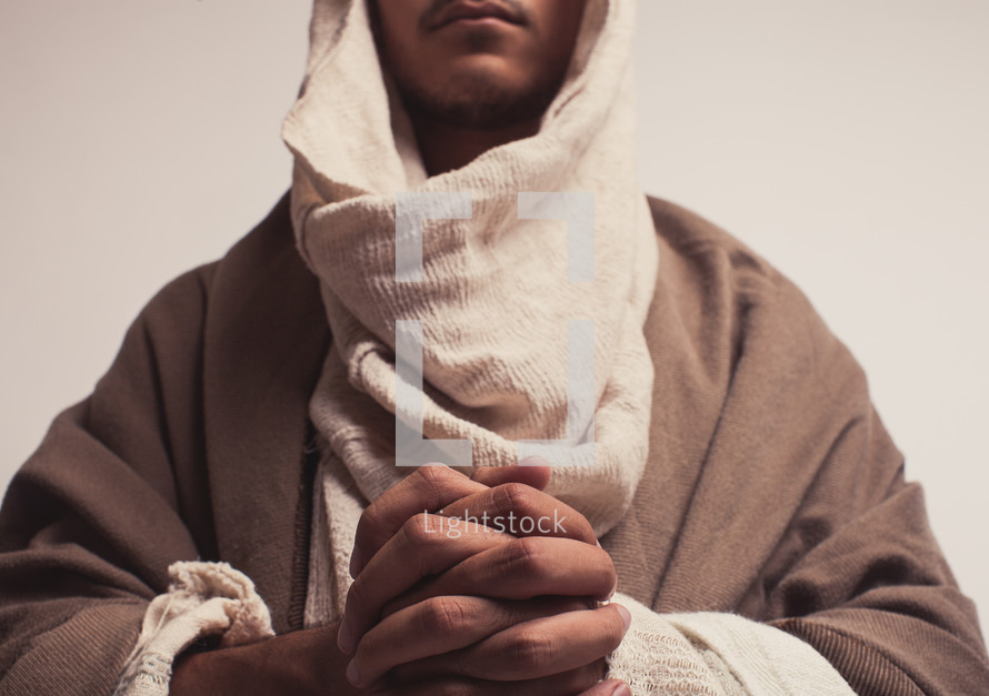 Joseph with praying hands 