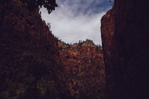 tall steep rock cliffs 