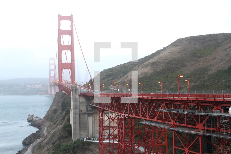 bridge in fog 