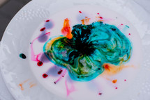 paint on a plate 