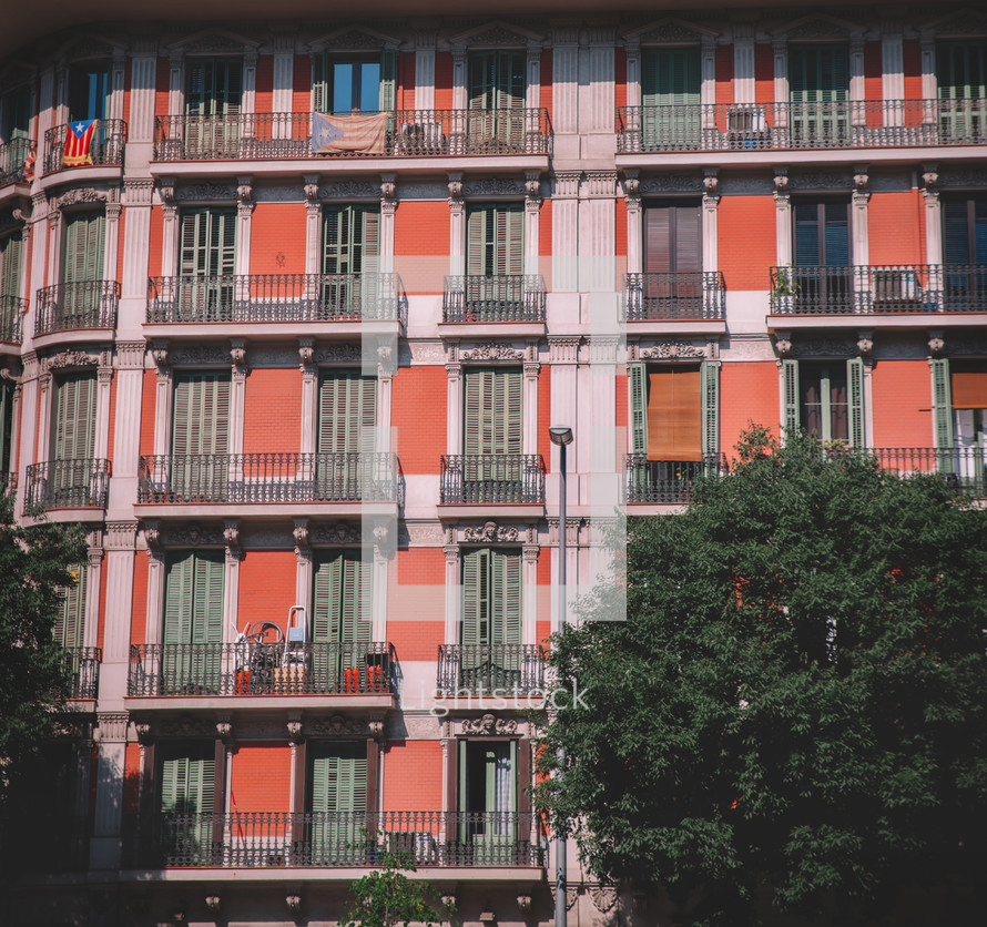 Building facade in Barcelona