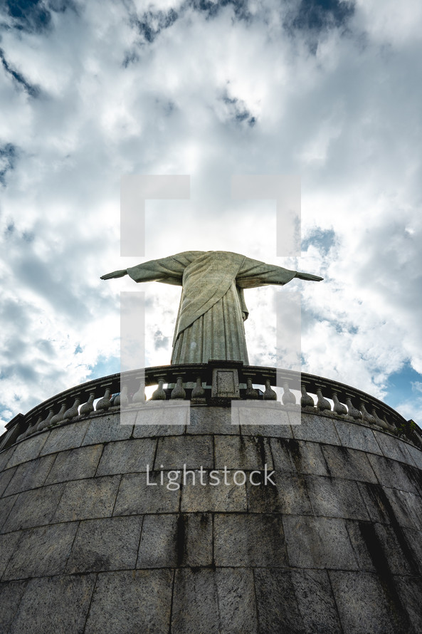 Statue of Christ The Redeemer (Cristo Redentor)in Rio de Janeiro Brazil. March 15 2022.