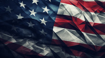 Geometric American flag background. 