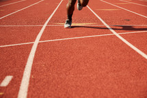 runner on a track 