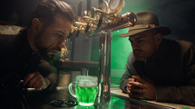 Investigating Mysterious Green Beer in a Pub