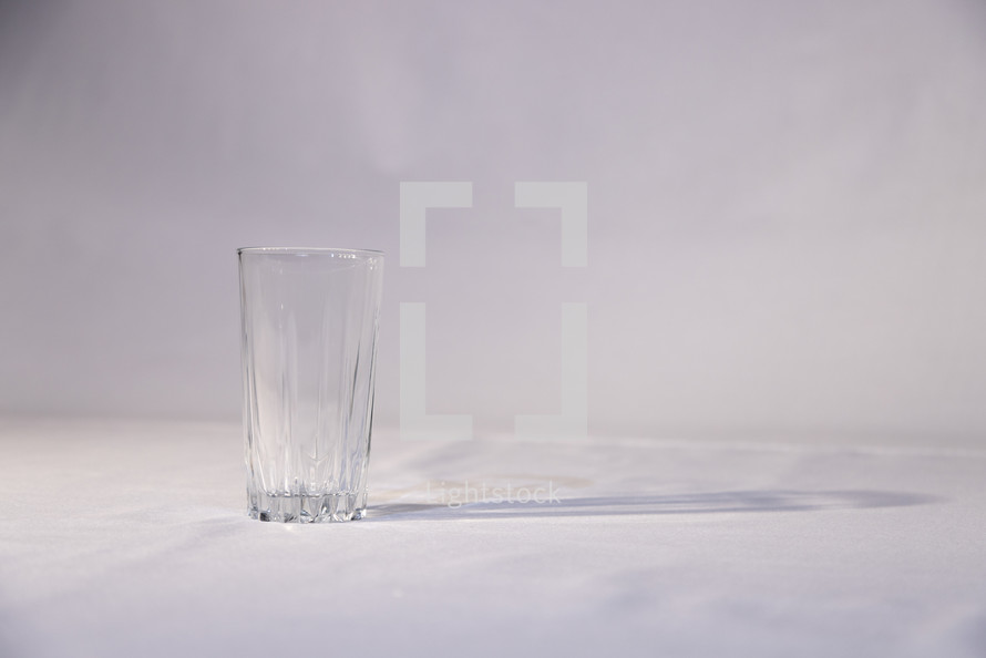 empty clear glass cup 