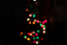 Colorful Bokeh Christmas lights