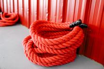 rope for rope slams in a gym