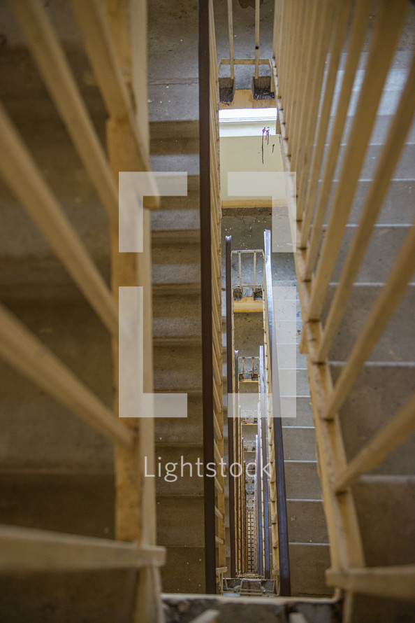 Staircase in a multi-storey office building.