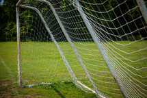 net on a soccer goal 