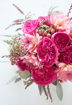 bouquet with fuchsia flowers 