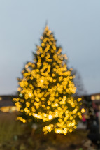 bokeh Christmas tree 