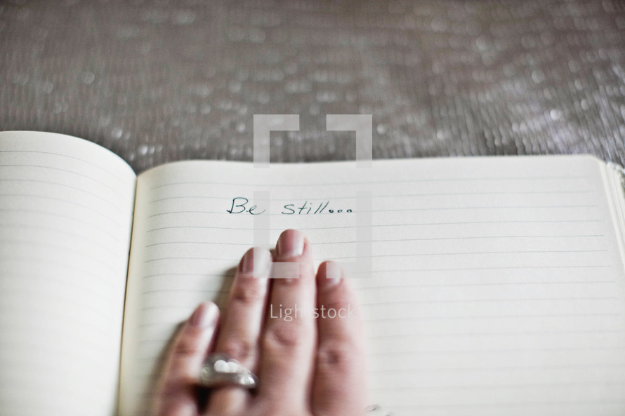 be still written in a journal 