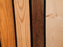 Panels of wood