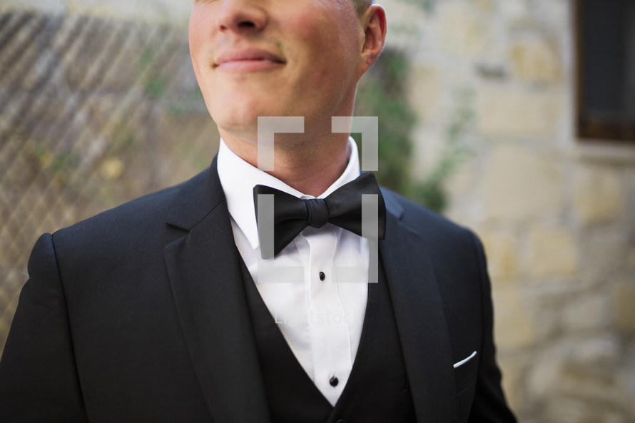groom in a tuxedo 
