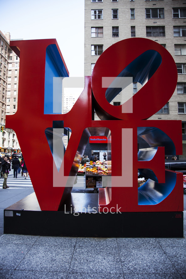 LOVE sign in NYC