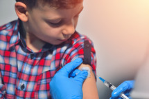 child getting immunizations 