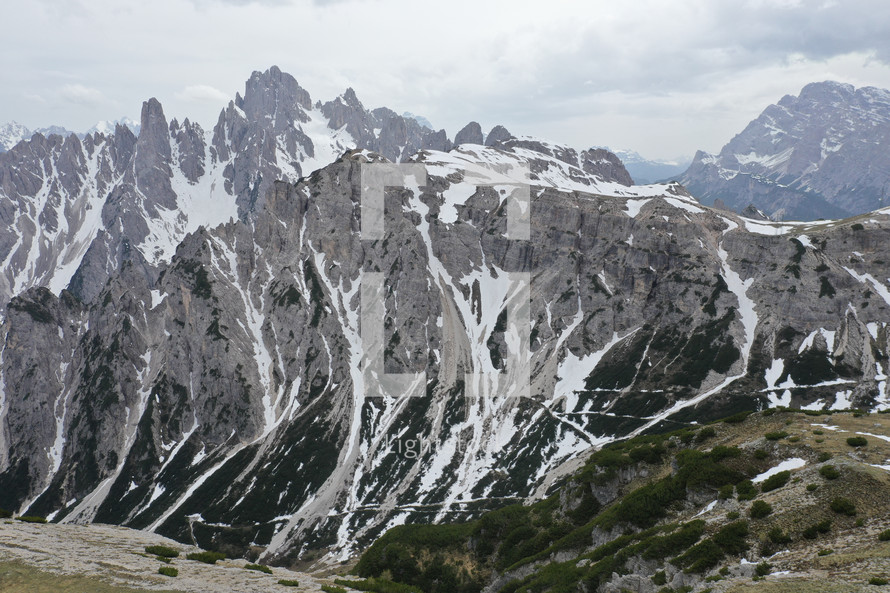 mountain landscape in the Dolomites in Italy