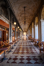 sitting area in Venice hall
