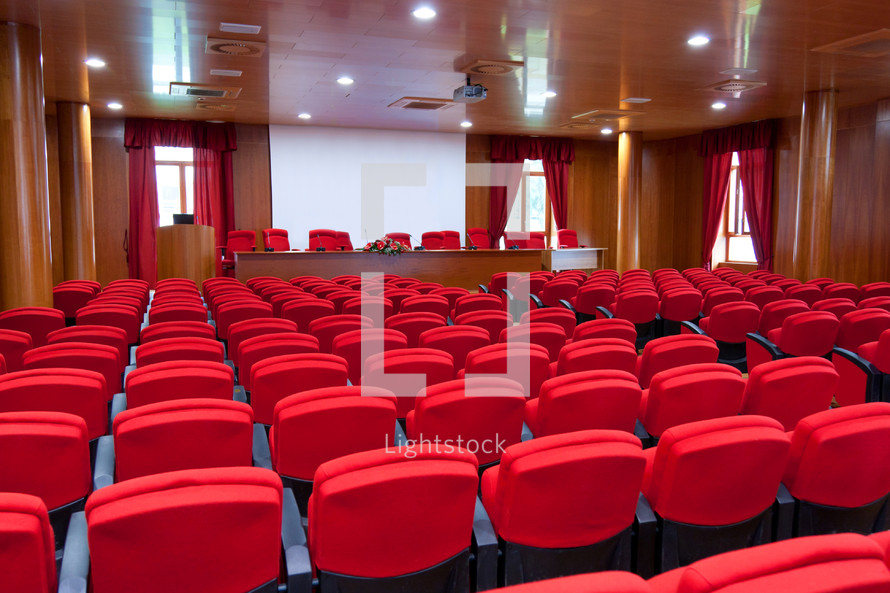 empty university classroom 