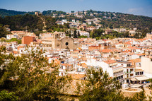 homes on a hillside in Spain 