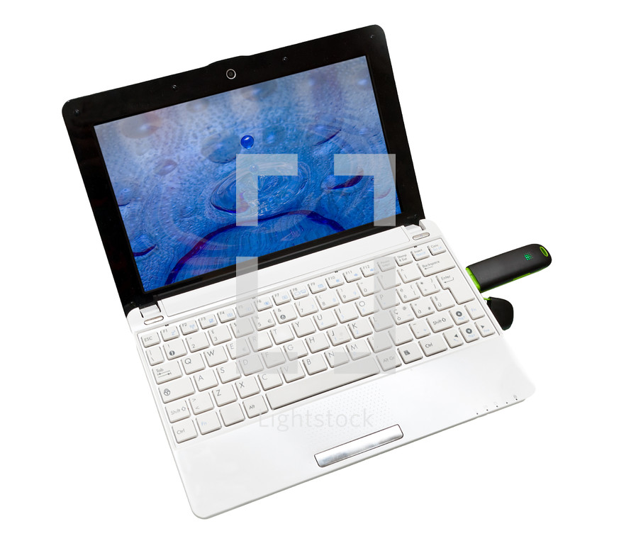 laptop computer on a white background 