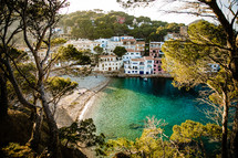 coastal town and beach in Spain 